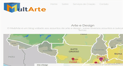 Desktop Screenshot of multarte.com.br